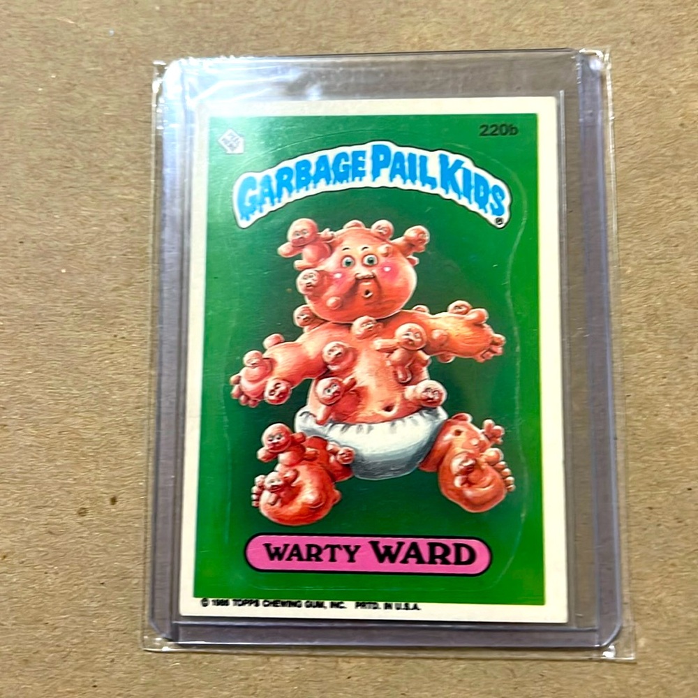 Topps Garbage Pail Kids trading card.